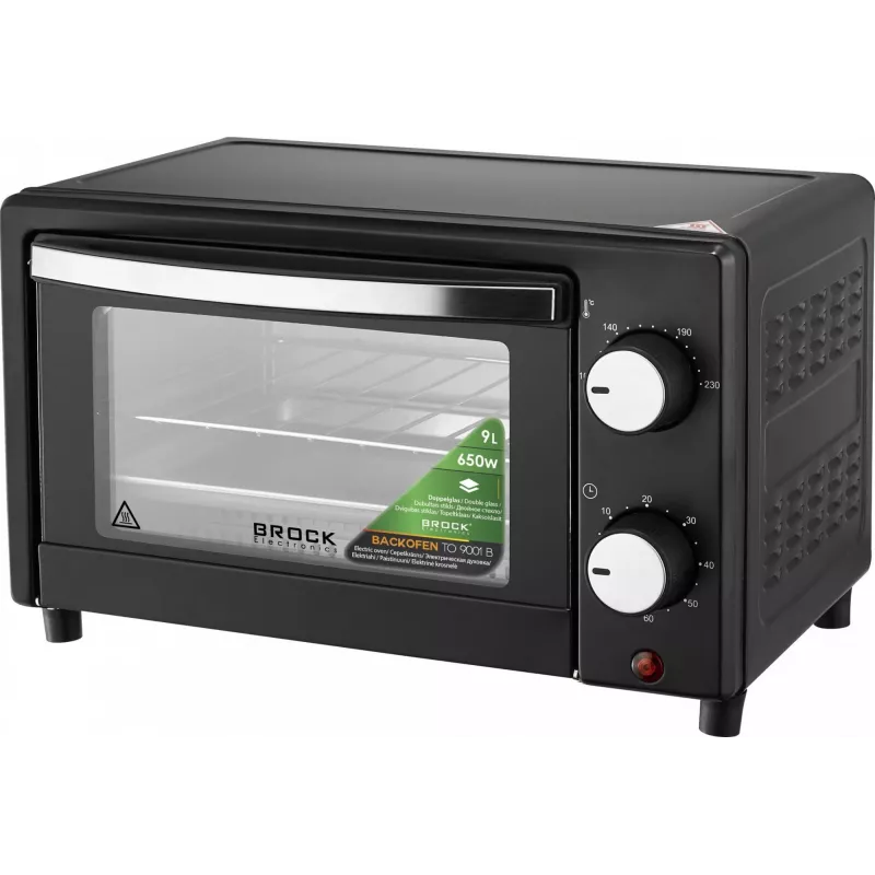 Brock TO 9001 B leivänpaahdin-uuni 9L 900W musta