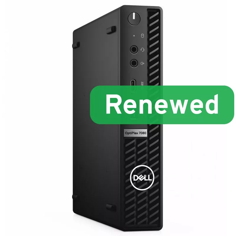 DELL kunnostettu Grade A OptiPlex 7080 Micro Intel Core i5-10500T 16GB RAM 256GB SSD Intel UHD Graphics 630 Windows 11 Pro