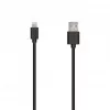 SEEK TOTI USB-A - Lightning, 2m PVC-datakaapeli 2A (non-MFI), musta