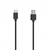 SEEK TOTI USB-A - Type-C, 1m PVC-datakaapeli 3A, musta