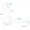 Teltonika Bluetooth-magneettiantenni SMA 3 dBi 2,4 GHz