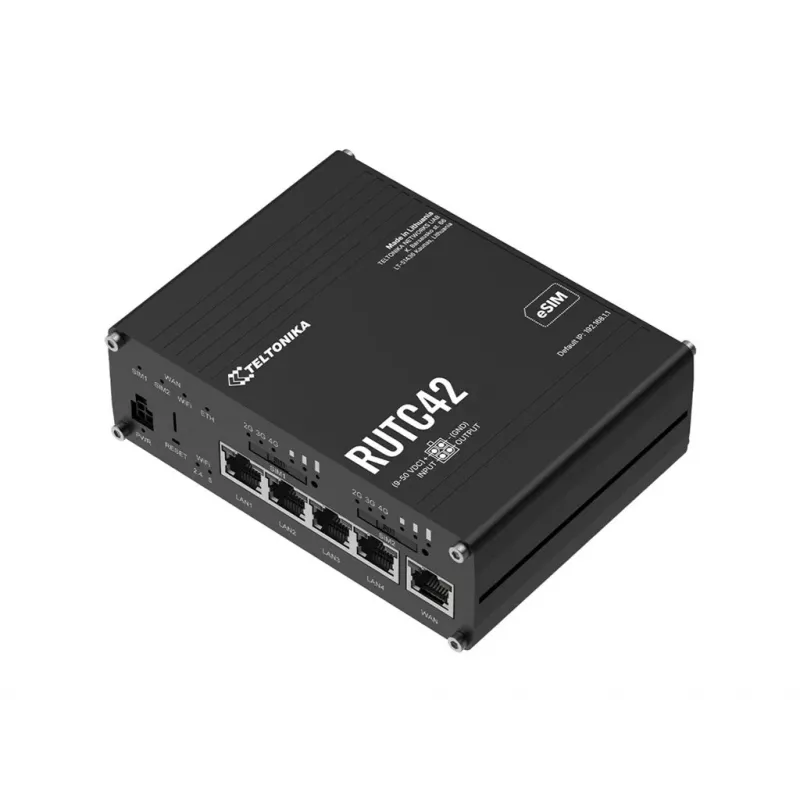 Teltonika RUTC42 4G LTE Wi-Fi 6 kaksoismodeemi Edge-reititin
