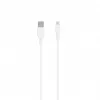 SEEK TOTI USB-A - Lightning, 1m PVC-datakaapeli 2A (ei MFI), valkoinen