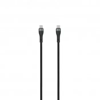 SEEK TOTI USB-C - USB-C 2m punottu kaapeli 3A musta