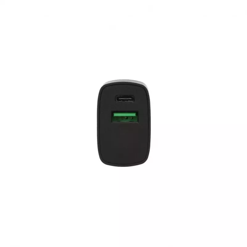 SEEK TOTI 20W Type-C + USB A -seinäpikalaturi, musta
