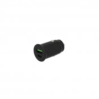 SEEK TOTI 30W Type-C + USB A -autopikalaturi, musta