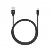 SEEK TOTI USB A - Micro USB, 2m punottu kaapeli, 2A, musta