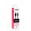 SEEK TOTI USB A - Micro USB, 2m punottu kaapeli, 2A, musta
