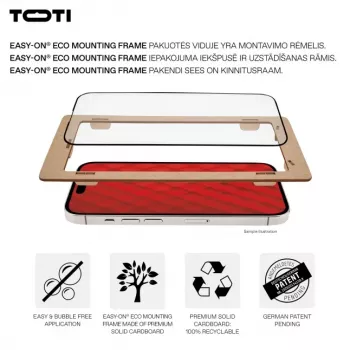 TOTI PREMIUM Premium karkaistu lasi 3D näytönsuoja Full Cover Samsung Galaxy S24/S25