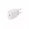 SEEK TOTI 20W Type-C PD -seinälaturi Type-C - Type-C, 1 m PVC-datakaapeli 3A, valkoinen