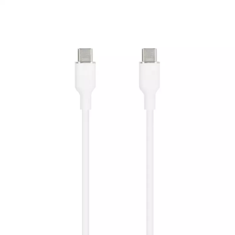 SEEK TOTI USB-C - USB-C -silikonikaapeli 1m 3A valkoinen