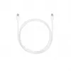 SEEK TOTI USB-C - USB-C -silikonikaapeli 1m 3A valkoinen