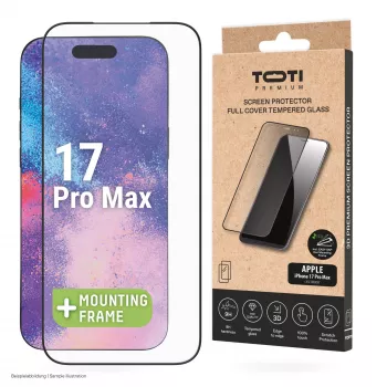 TOTI PREMIUM Premium karkaistu lasi näytönsuoja 3D Full Cover Apple iPhone 17 Pro Max
