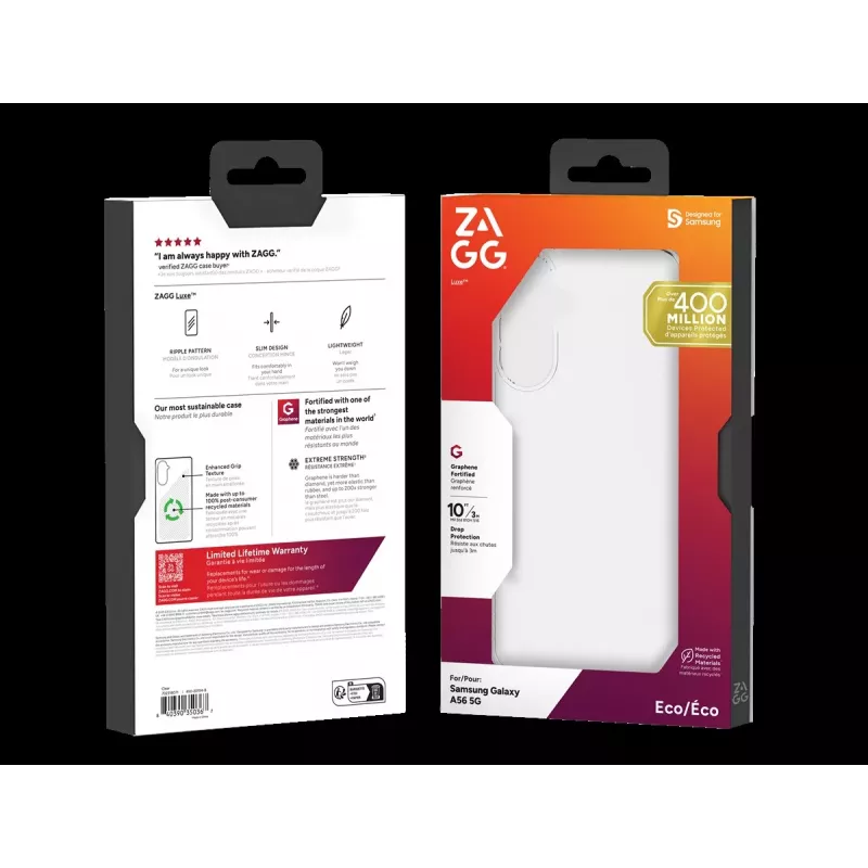 ZAGG Protection Bundle Samsung Galaxy A56:lle: kotelo ja näytönsuojakalvo