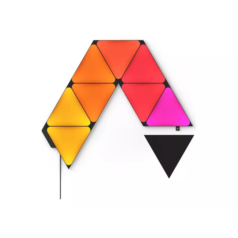 Nanoleaf Shapes musta Triangles -aloituspakkaus (9 paneelia) 42W WiFi