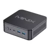 MINIX NR660LP Mini PC, AMD Ryzen 5 6600H, 16GB DDR5, 512GB NVMe SSD, Windows 11 Pro, musta