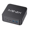 MINIX NR660LP Mini PC, AMD Ryzen 5 6600H, 16GB DDR5, 512GB NVMe SSD, Windows 11 Pro, musta