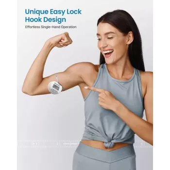 RENPHO Smart Tape Measure - Bluetooth kehonmittanauha BMI, vyötärö, lantio, käsivarsi, jalka, rinta - automaattisesti kelautuva, LCD-näyttö, yhteensopiva Renpho Health App, Apple Health, Google Fit, Samsung Health - musta