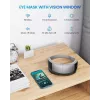 RENPHO Eyeris View silmähierontalaite lämmöllä, puristuksella, värinällä, Bluetooth, USB-C, taitettava, harmaa