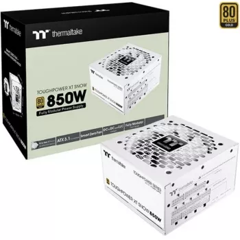 Thermaltake Toughpower XT Snow 850W ATX 3.1 80 PLUS Gold täysin modulaarinen virtalähde