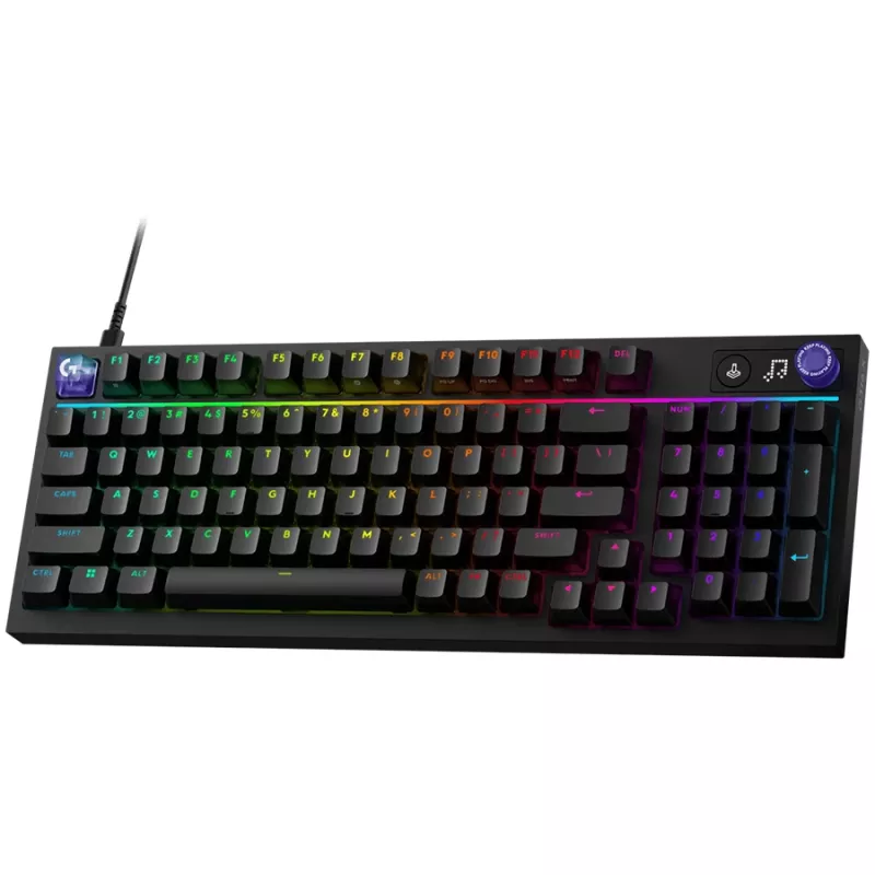 Logitech G316 X 98 pelinäppäimistö, unkarilainen asettelu, musta, johdollinen, Lightsync RGB