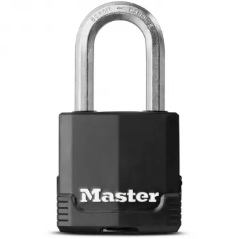 Master Lock M115EURDLF Excell laminoitu riippulukko 49 mm sangan leveys, 38 mm sangan korkeus, eri avaimilla, suojapinnoite, porteille, autotalleihin, aitoihin