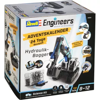 Revell joulukalenteri hydraulikaivukone itse koottava
