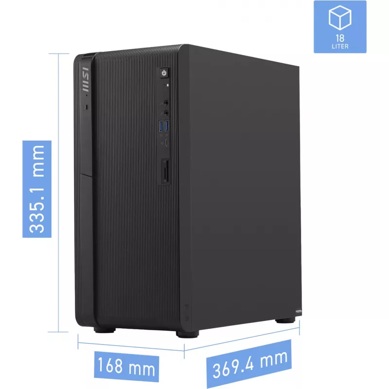 MSI PRO DP180 AI 8HG-1433XAT Intel Core i5-14400 16GB 512GB SSD musta FreeDOS
