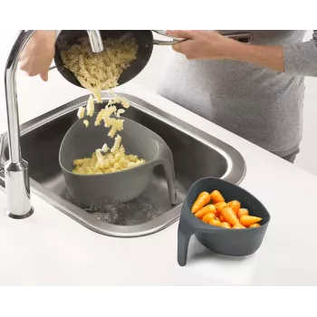 Joseph Joseph Nest Colander Set harmaa 2-osainen