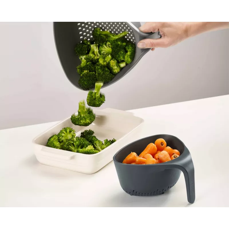 Joseph Joseph Nest Colander Set harmaa 2-osainen