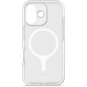 Decoded DropTec läpinäkyvä takakansi iPhone 17:lle MagSafe-yhteensopiva (Frosted White)