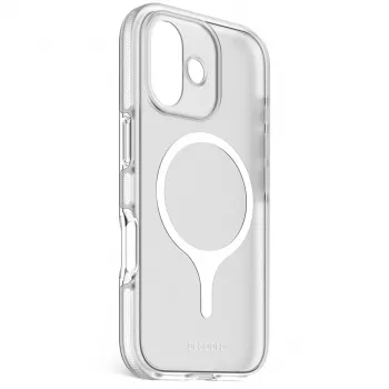 Decoded DropTec läpinäkyvä takakansi iPhone 17:lle MagSafe-yhteensopiva (Frosted White)