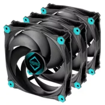 Iceberg Thermal IceGALE Silent 120mm musta kotelotuuletin 3 kpl:n pakkaus