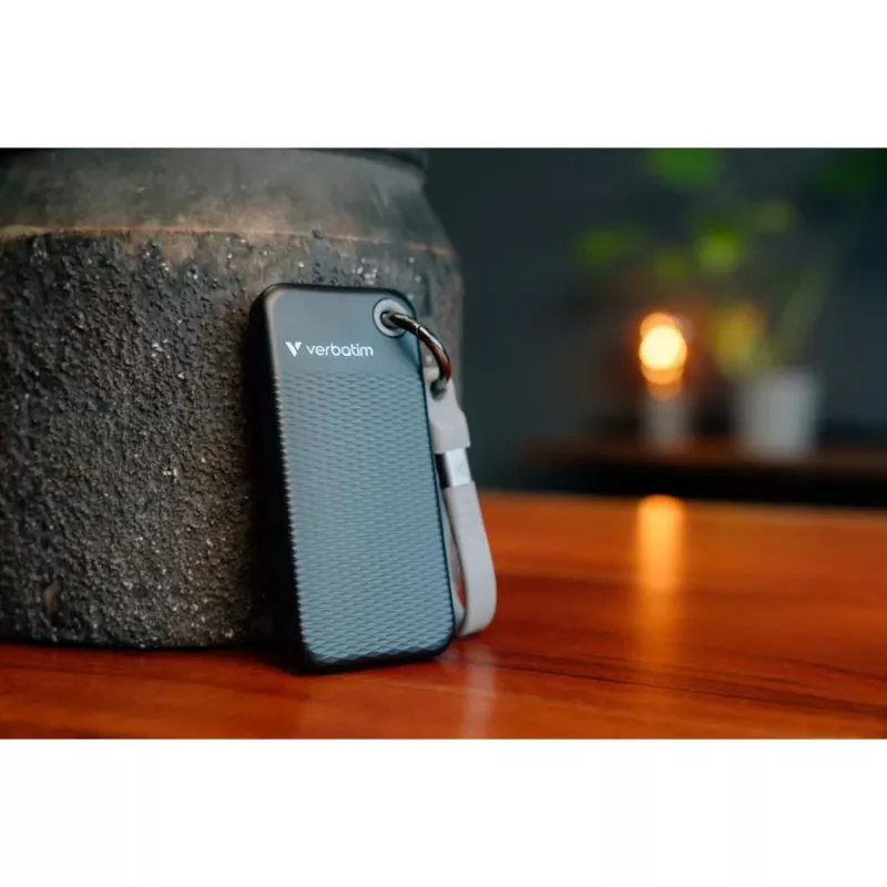 Verbatim Pocket SSD 128GB musta/harmaa USB 3.2 Gen 2 ulkoinen SSD-asema