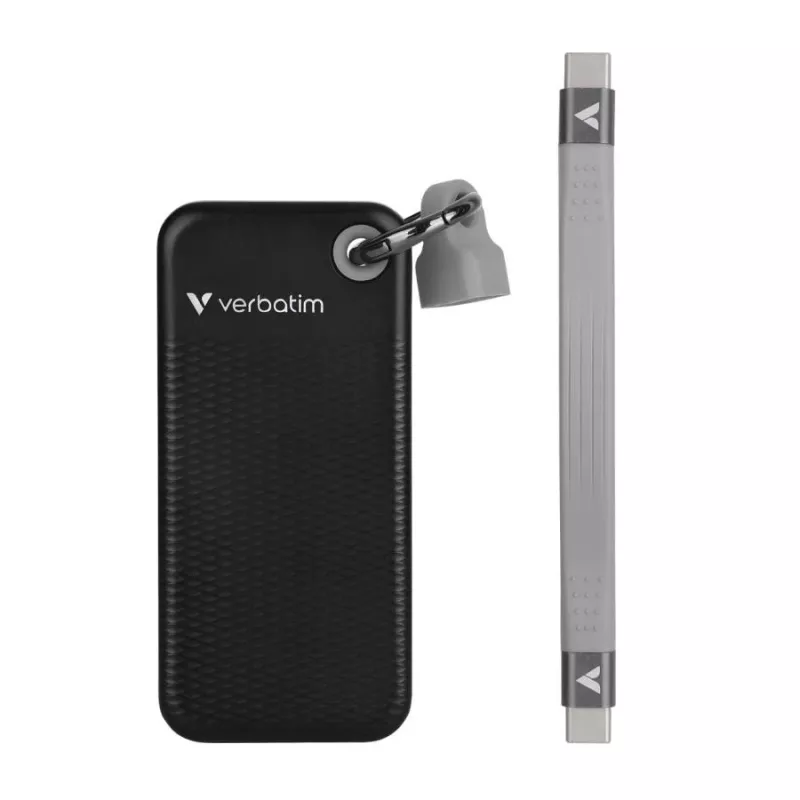 Verbatim Pocket SSD 128GB musta/harmaa USB 3.2 Gen 2 ulkoinen SSD-asema