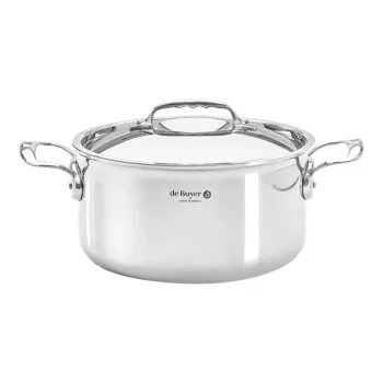 De Buyer Affinity kattila ruostumatonta terästä kannella 24 cm