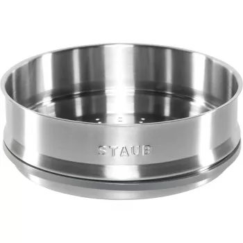 Staub 26 cm höyrytyssisäosa, emaloitu valurauta, tummansininen