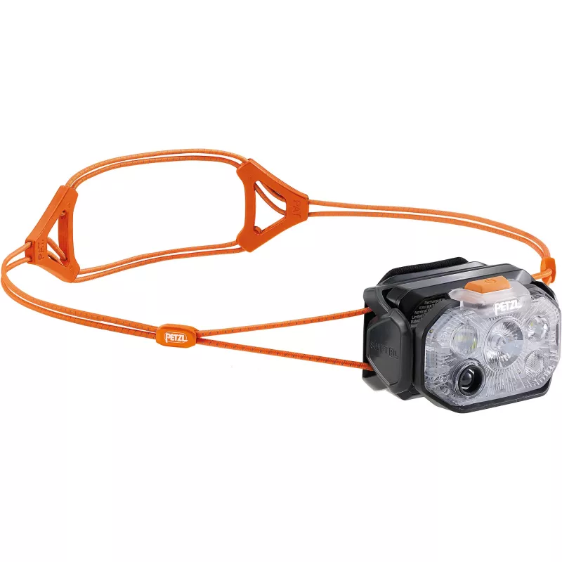 Petzl SWIFT RL otsalamppu musta/oranssi
