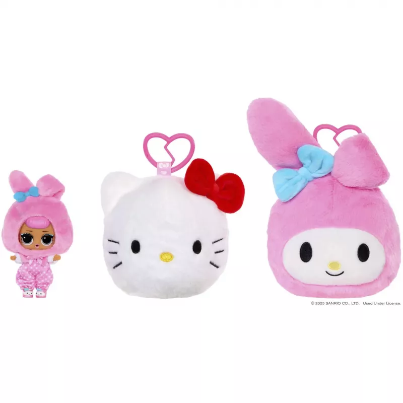 L.O.L. Surprise Loves Hello Kitty kaksipuolinen pehmolelu, valikoima