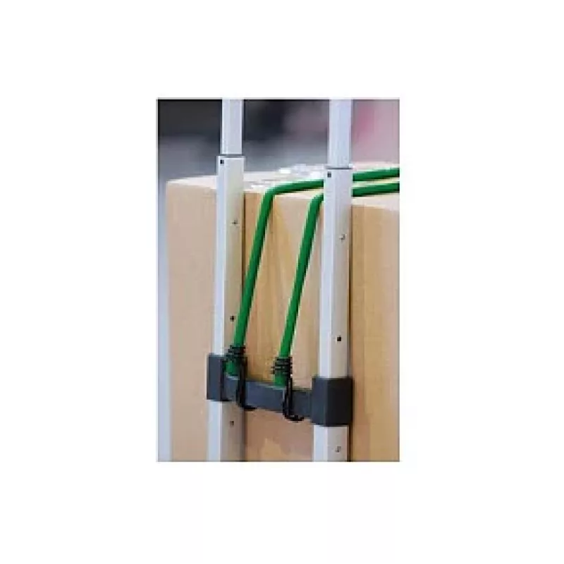 Master Lock 3021EURDAT Twin Wire -joustonyörit kaksoiskoukuilla, 0,8 m, 40 kg, vihreä, 2 kpl