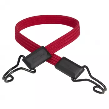 Master Lock litteä kaksivaijerinen kiristyskumi 3224EURDAT - 60 cm, 2 kpl:n pakkaus, musta/keltainen