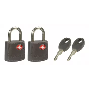 Master Lock 2 riippulukkoa 20 mm 3-tappis-sylinteri 4695EURTAST