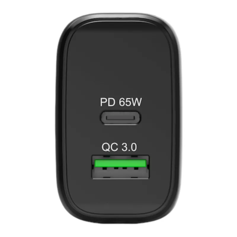 PORT Designs seinälaturi USB-C PD 65W GaN EU-pistoke musta