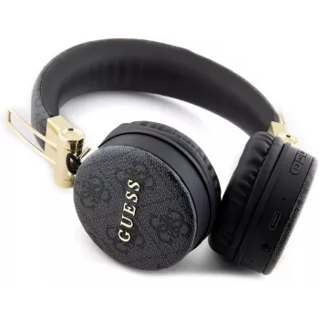 GUESS GUBH704GEMK over-ear Bluetooth-kuulokkeet, musta, 4G Metal Logo