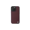 BMW iPhone 16 Pro Max punainen kova kotelo Sign Leather Diamond Metal Logo MagSafe