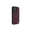 BMW iPhone 16 Pro Max punainen kova kotelo Sign Leather Diamond Metal Logo MagSafe