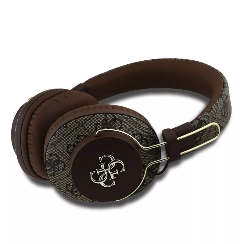 GUESS langaton Bluetooth-kuulokemikrofoni 4G Metal Logo ruskea GUBHS72P4FC4MW