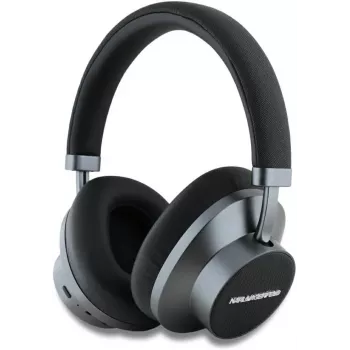 Karl Lagerfeld Saffiano Metal Logo langattomat Bluetooth on-ear-kuulokkeet musta
