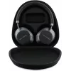Karl Lagerfeld Saffiano Metal Logo langattomat Bluetooth on-ear-kuulokkeet musta