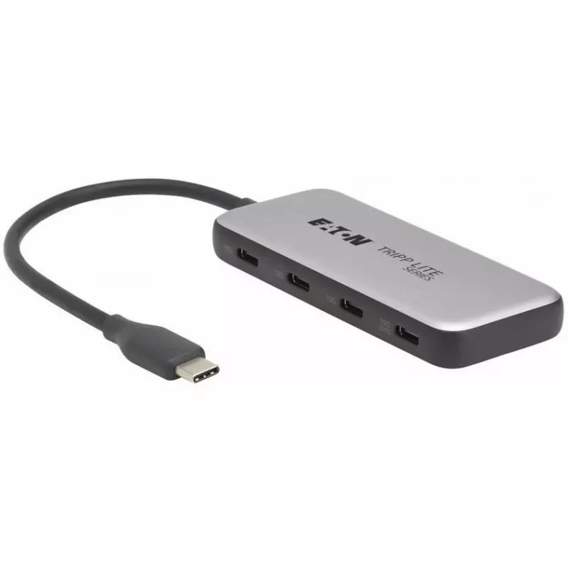 Eaton Tripp Lite Series 4-porttinen USB-C-keskitin, USB 3.2 Gen 2 (10 Gbps) - musta